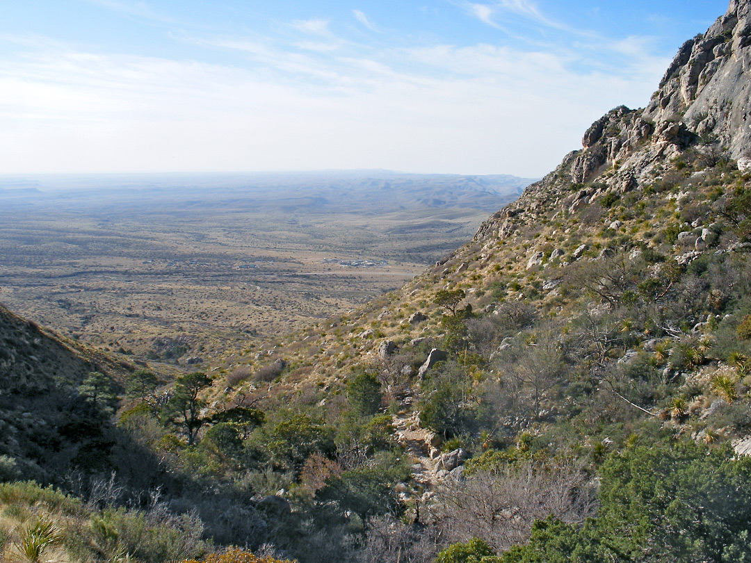 Lower end of Bear Canyon