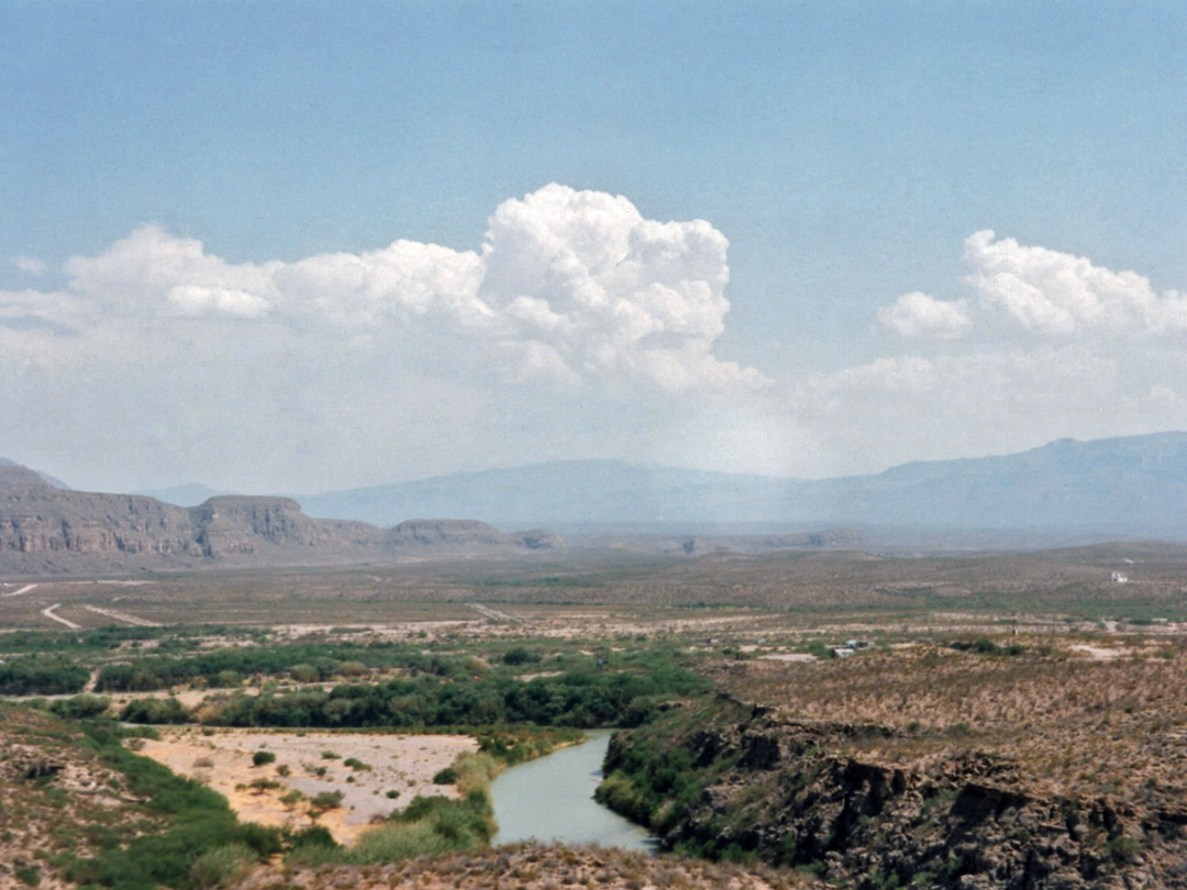 View over the river into Mexico