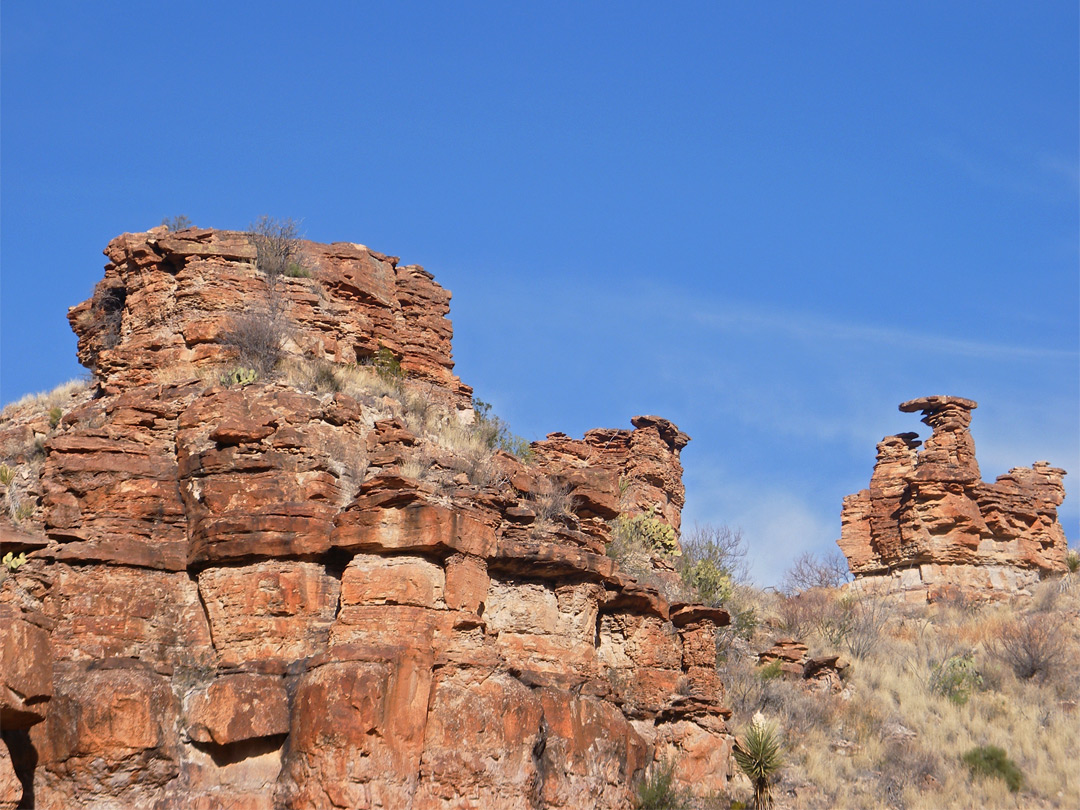 Cliffs and hoodoos