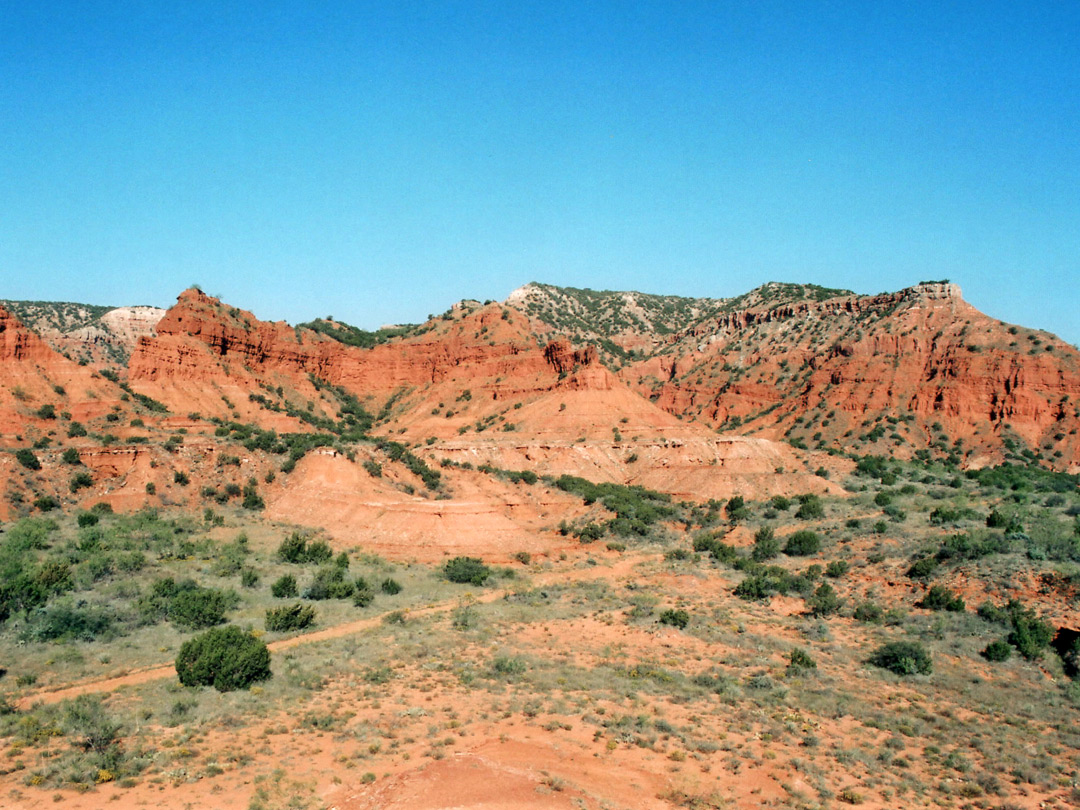 Eroded cliffs