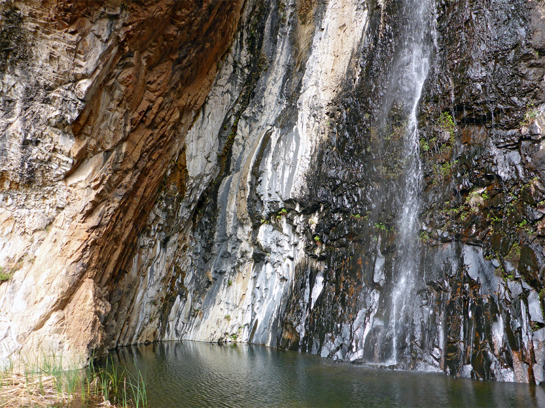 Streaked cliff