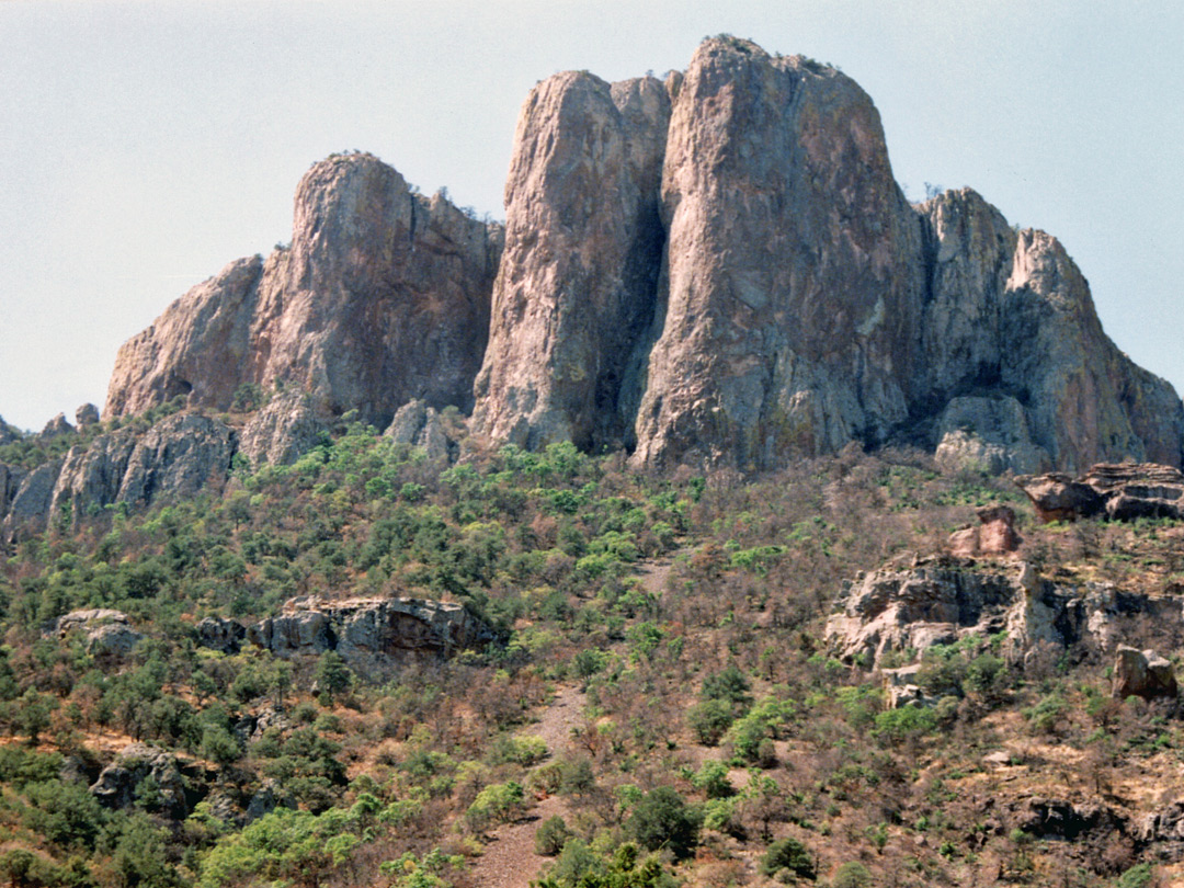Cliffs in Chisos Basin