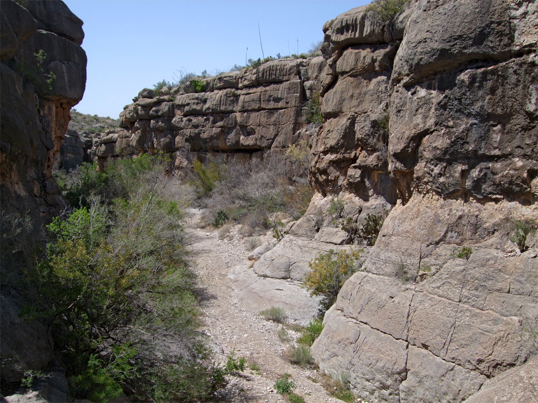 Limestone walls