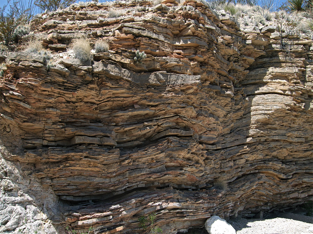 Thin rock layers