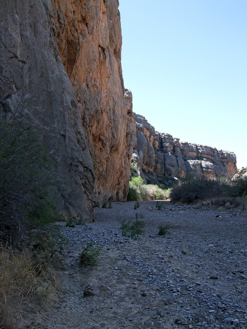 Sheer cliff