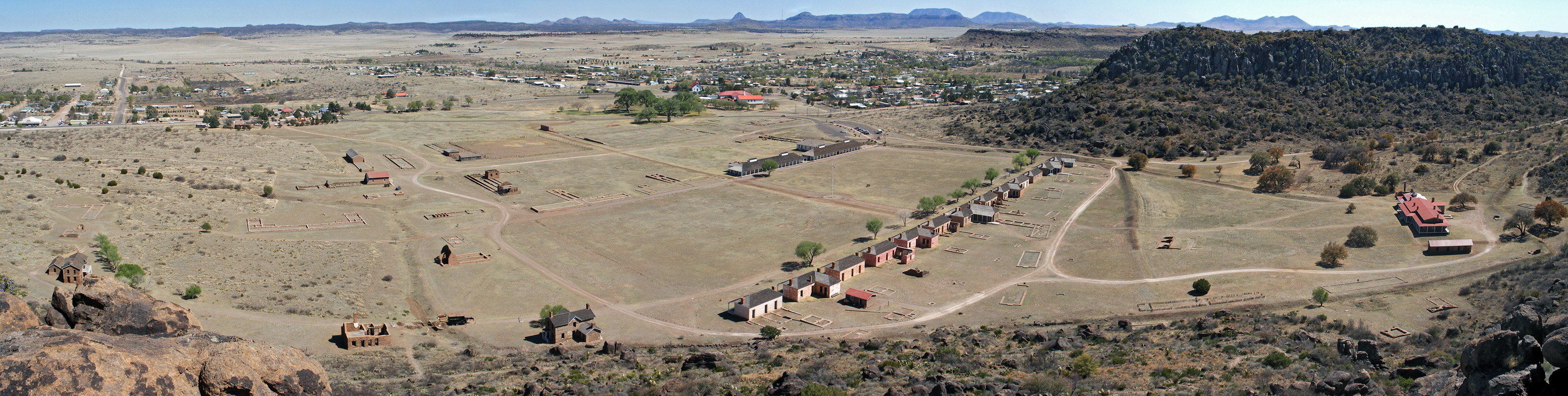 Panoramic view of Fort Davis