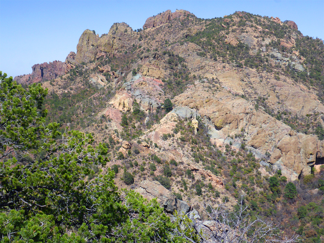 Multicolored slopes