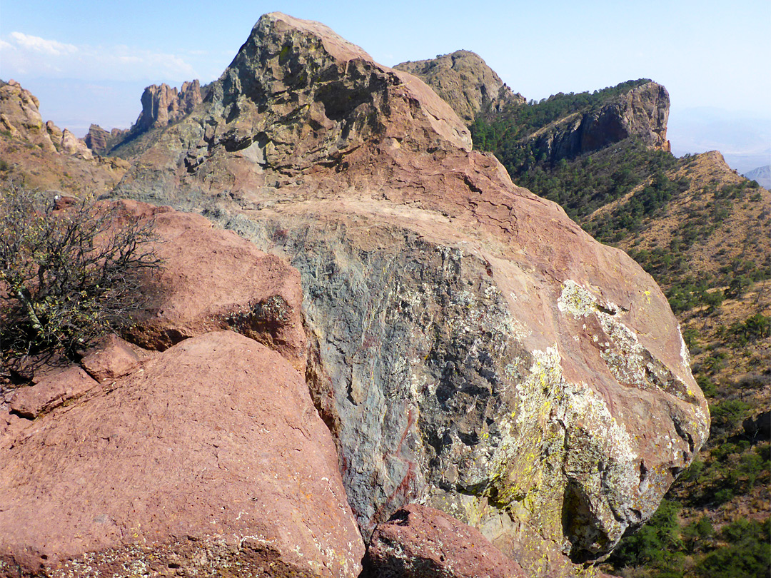 Overhanging cliff