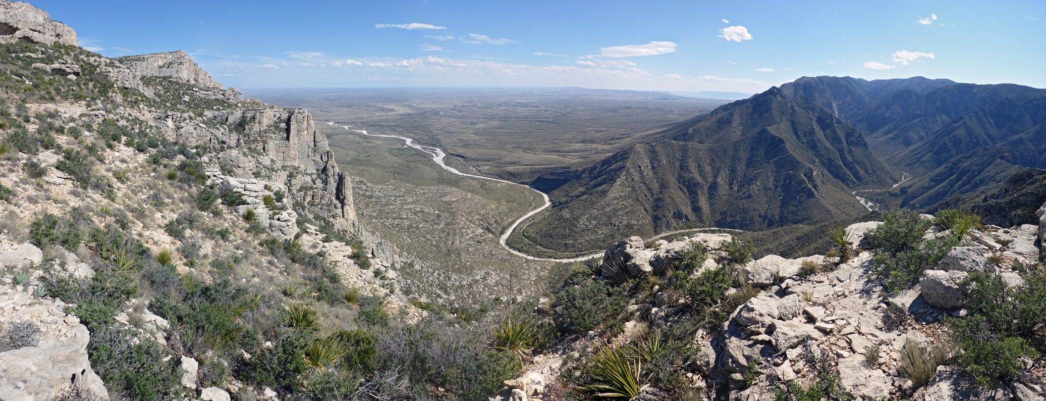 Panorama above McKittrick Canyon