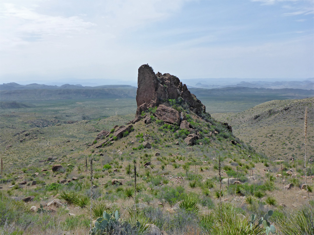 Isolated butte