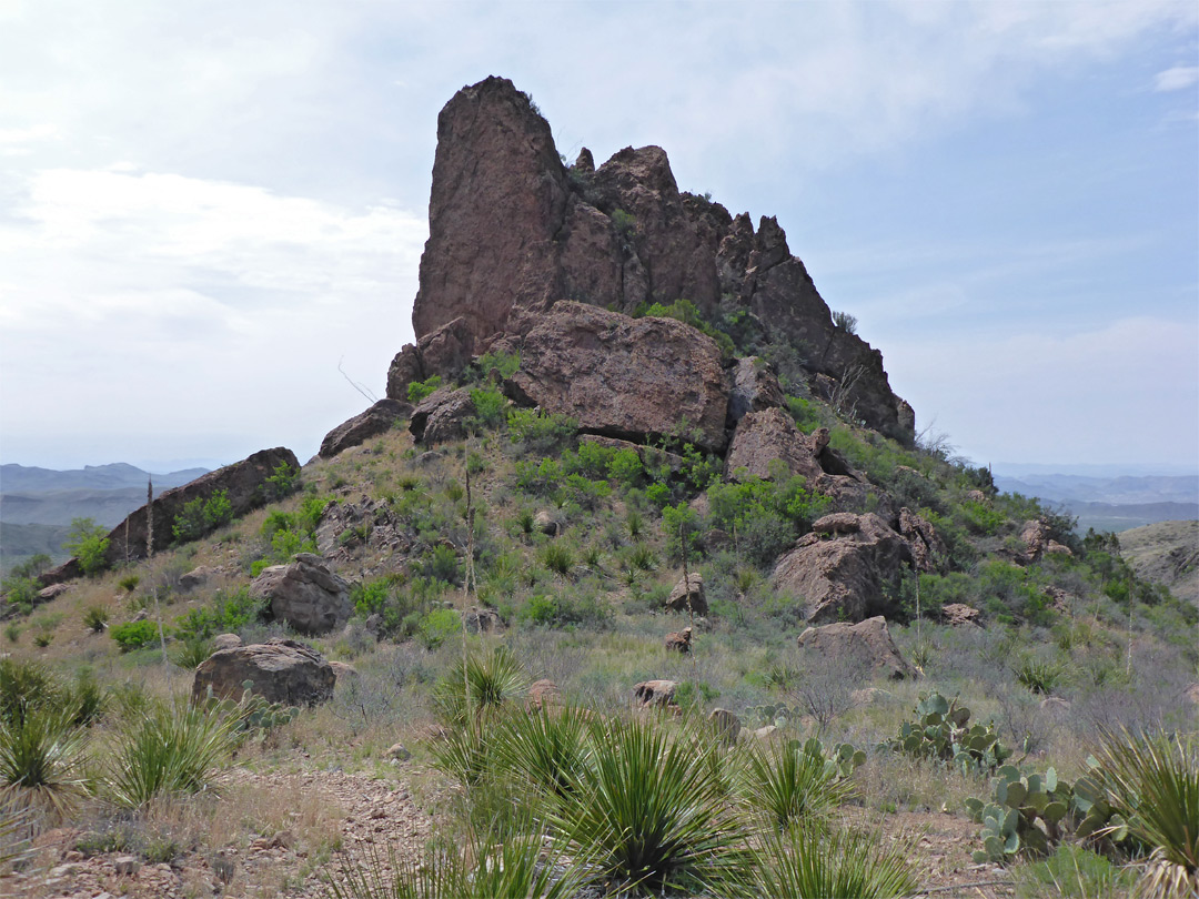 Jagged butte