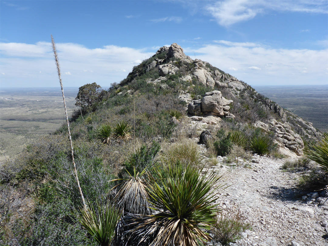 End of a ridge