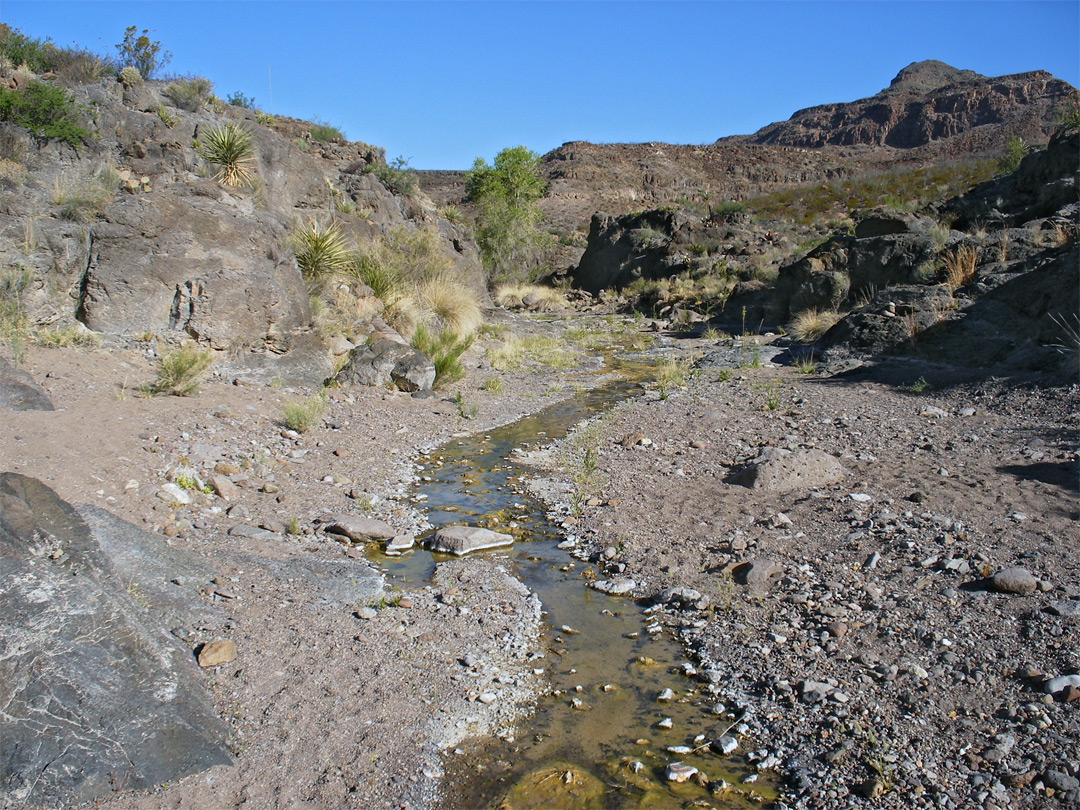 The lower canyon