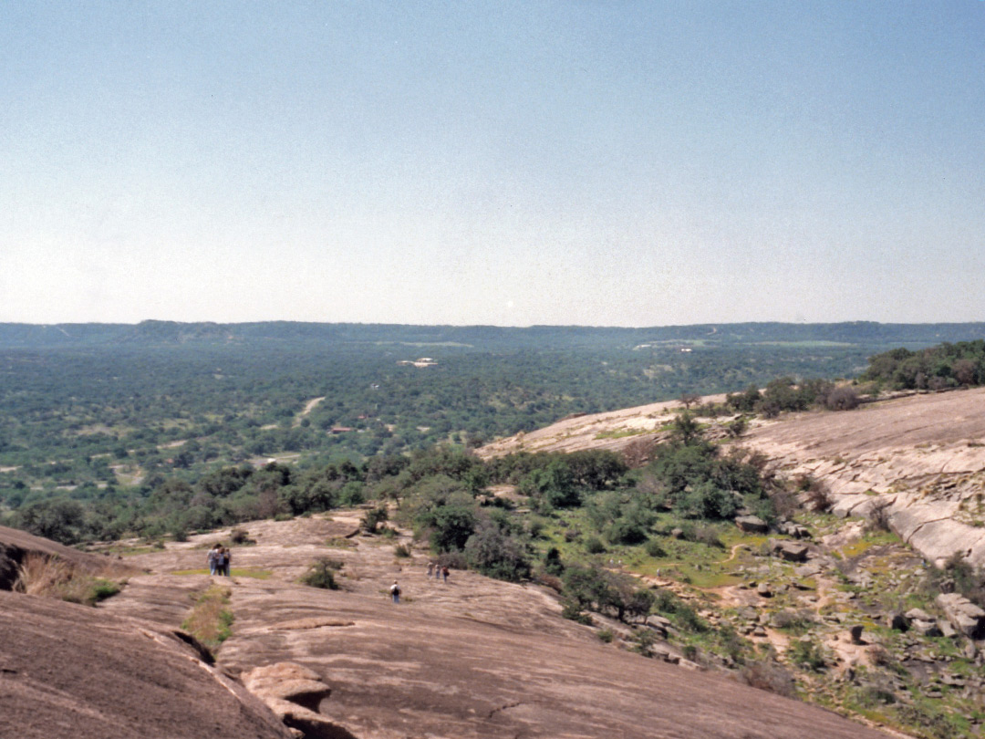 Hikers on the rock