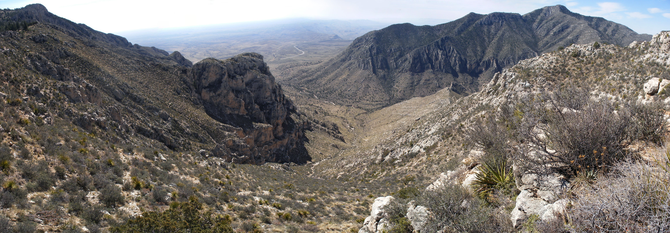View towards Pine Spring Canyon