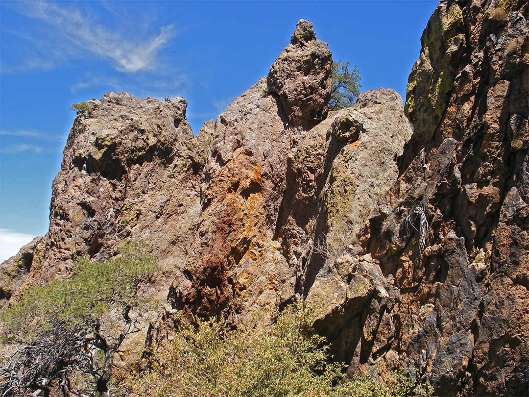 Rocks along the trail