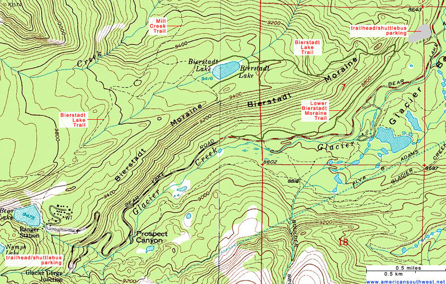 rocky mountain elevation map