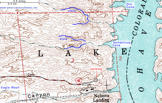 Map of El Dorado Canyon