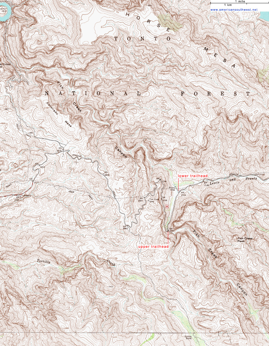 Map of Fish Creek