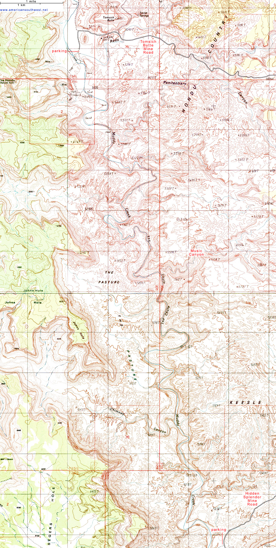 Map of Muddy Creek