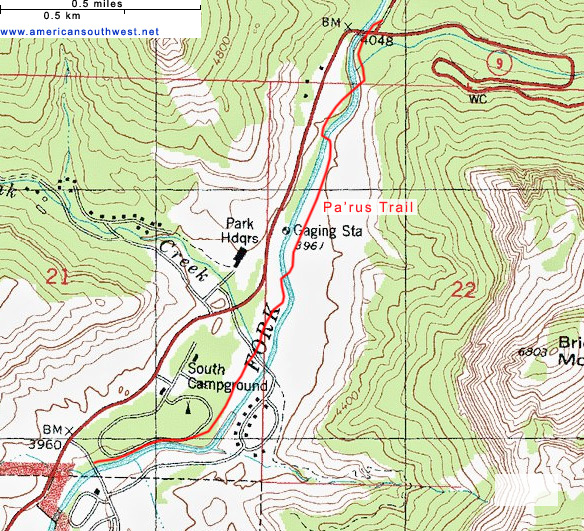 Map of the Pa'rus Trail