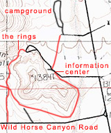 topo map of the Rings Trail