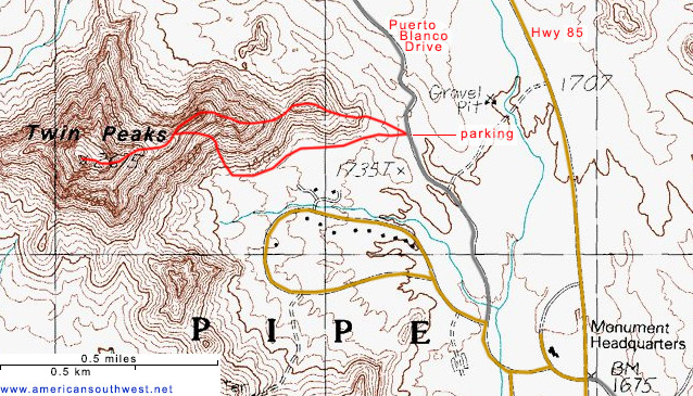 Map of the Twin Peaks