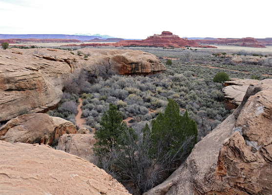 View southeast from the mesatop