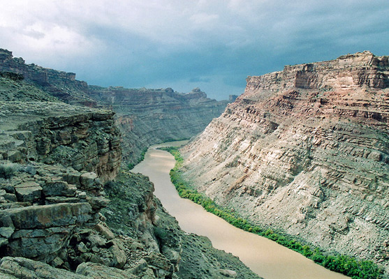 The Colorado River, downstream of Elephant Canyon