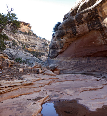 Flat streambed