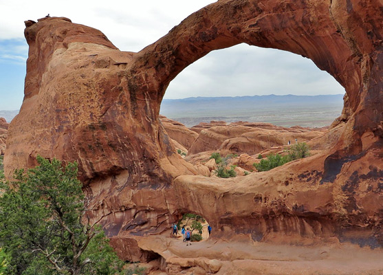 Double O Arch, on the far side of the loop trail