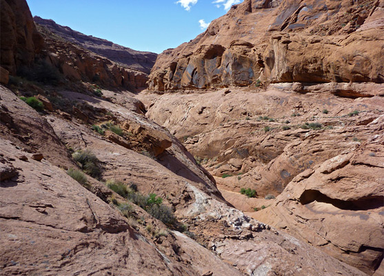 Cliffs above the lower end of the streamway in 
Ferry Swale Canyon