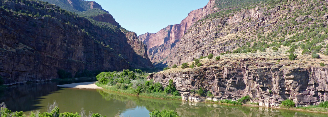 The Green River entering the Canyon of Lodore