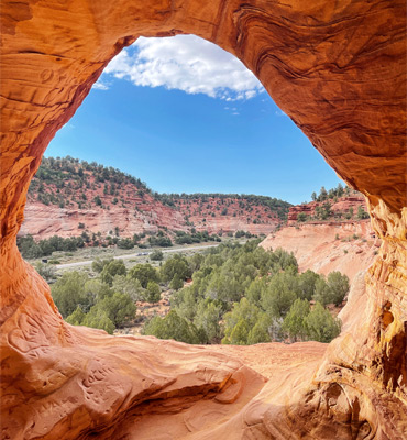 Inside the northern sand cave