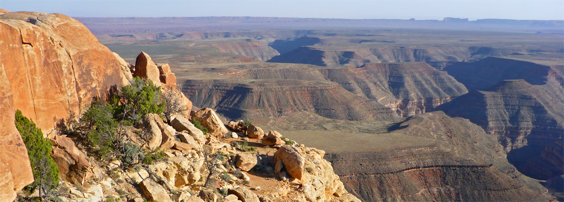 The cliff edge at Muley Point