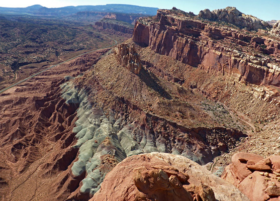 The Castle - jagged formation of Wingate sandstone