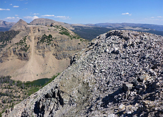 The twin summits of Notch Mountain