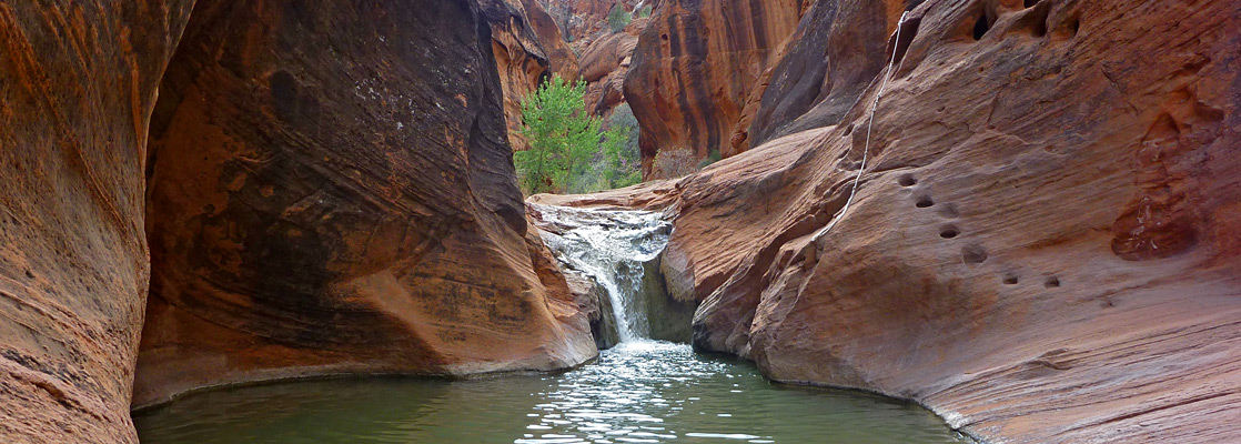 Cascade and a deep pool