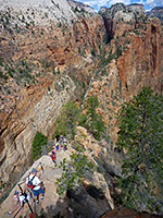 Near the summit of Angels Landing