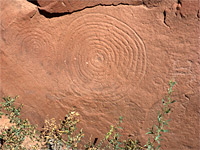 Spiral petroglyphs