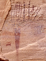 Anthropomorph pictographs