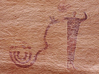 Red pictographs