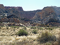 Below the switchbacks