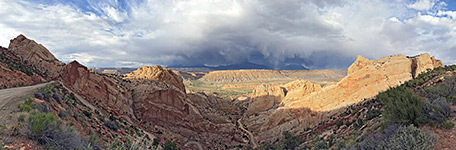 The Burr Trail, at the edge of the reef