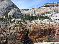 Slickrock west of Refrigerator Canyon