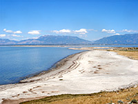 Beach by the causeway