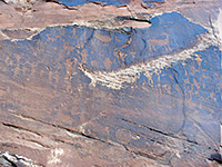 Many petroglyphs