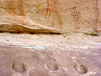 Metates and pictographs