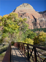 Shadows on a bridge