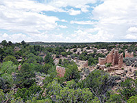 Wide view of the ruins